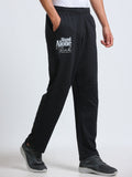 ARDEUR ZEAL IN YOU Men's Regular Fit Cotton Blend Track Pants - Black