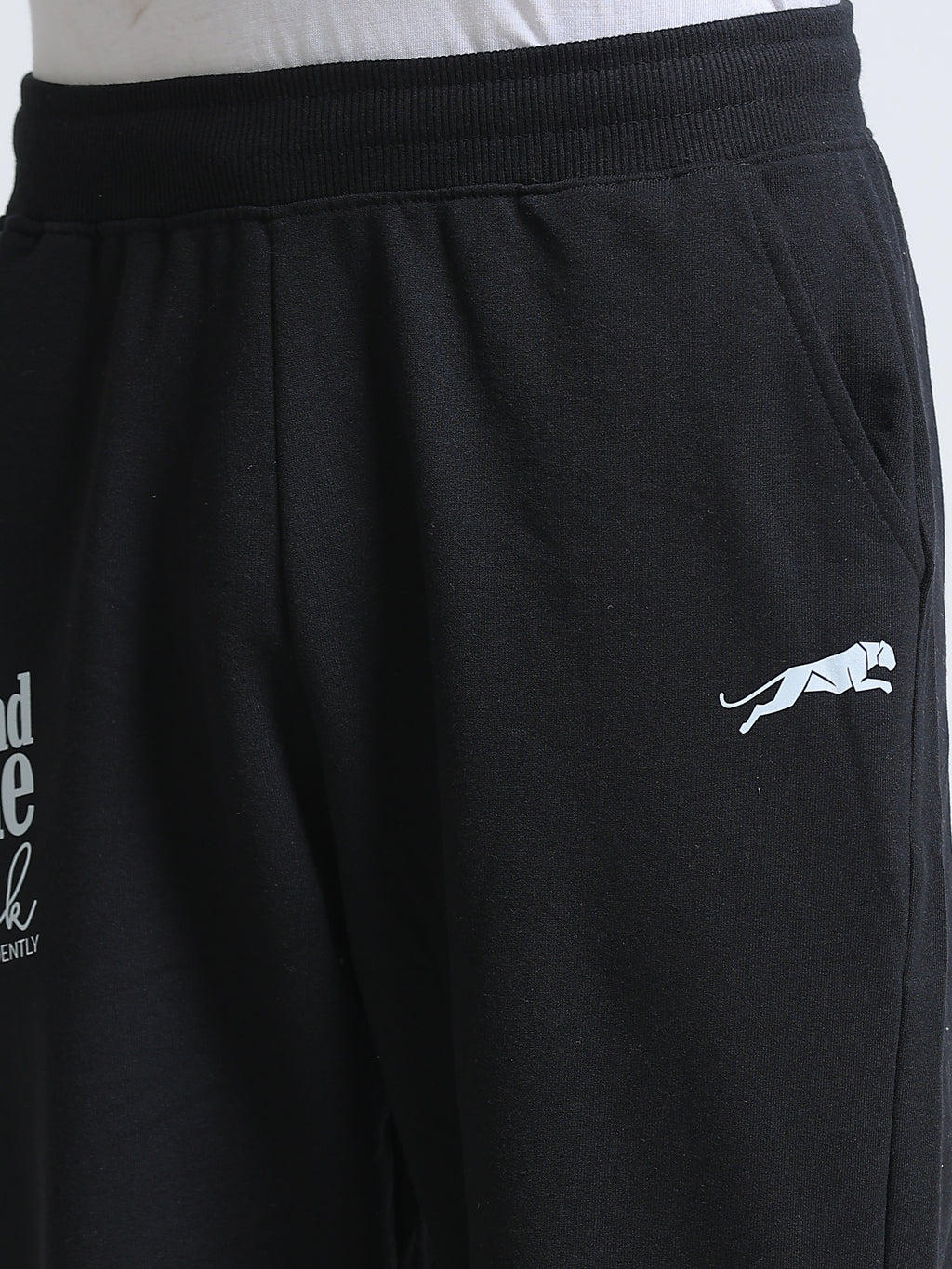 ARDEUR ZEAL IN YOU Men's Regular Fit Cotton Blend Track Pants - Black