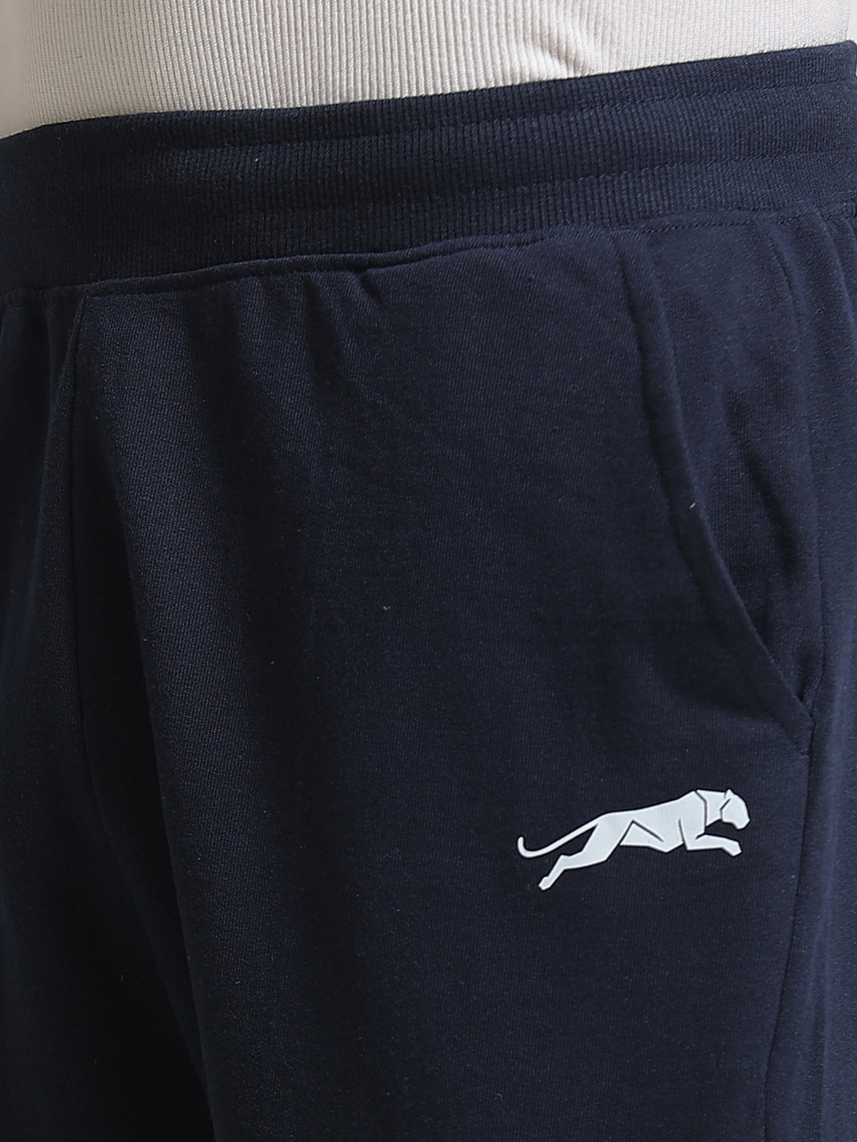 ARDEUR ZEAL IN YOU Men's Regular Fit Cotton Blend Track Pants - Navy