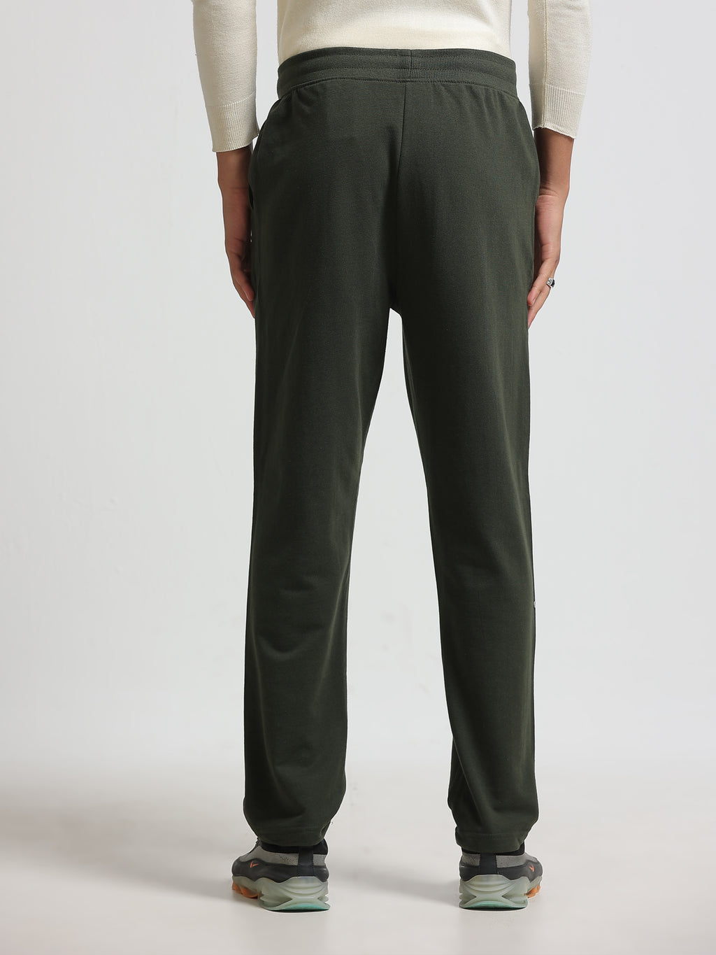 ARDEUR ZEAL IN YOU Men's Regular Fit Cotton Blend Track Pants - Olive
