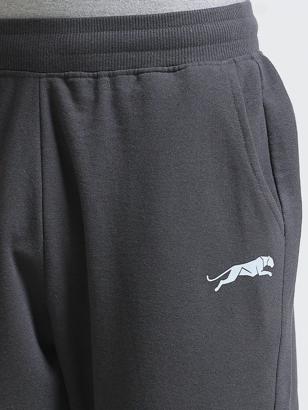 ARDEUR ZEAL IN YOU Men's Regular Fit Cotton Blend Track Pants - Steel Grey