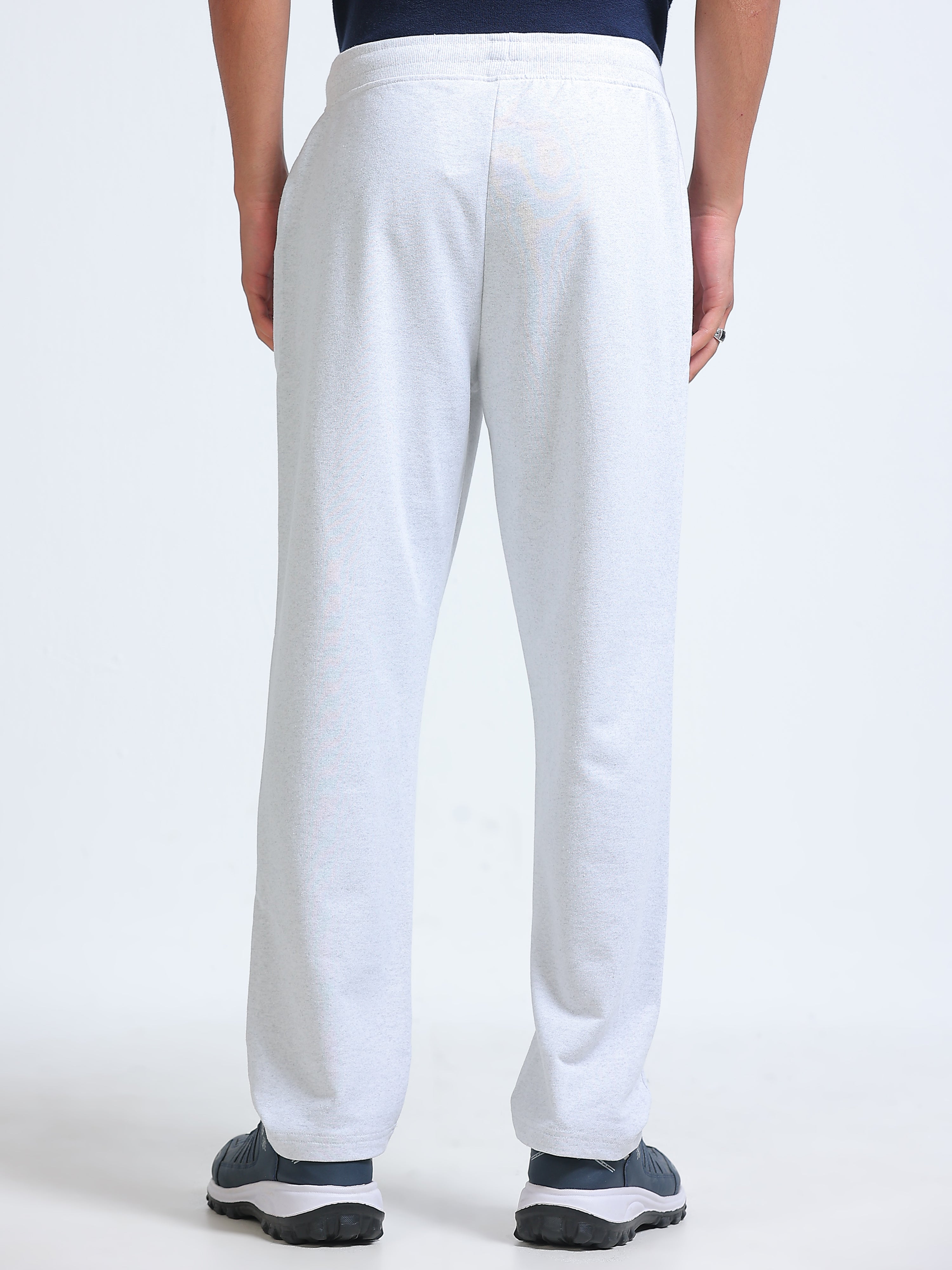 ARDEUR ZEAL IN YOU Men's Regular Fit Cotton Blend Track Pants - White