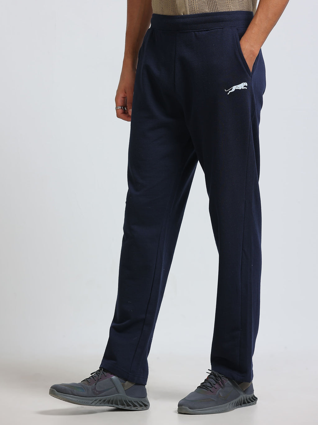 ARDEUR ZEAL IN YOU Men's Cotton Blend Track Pants - Navy