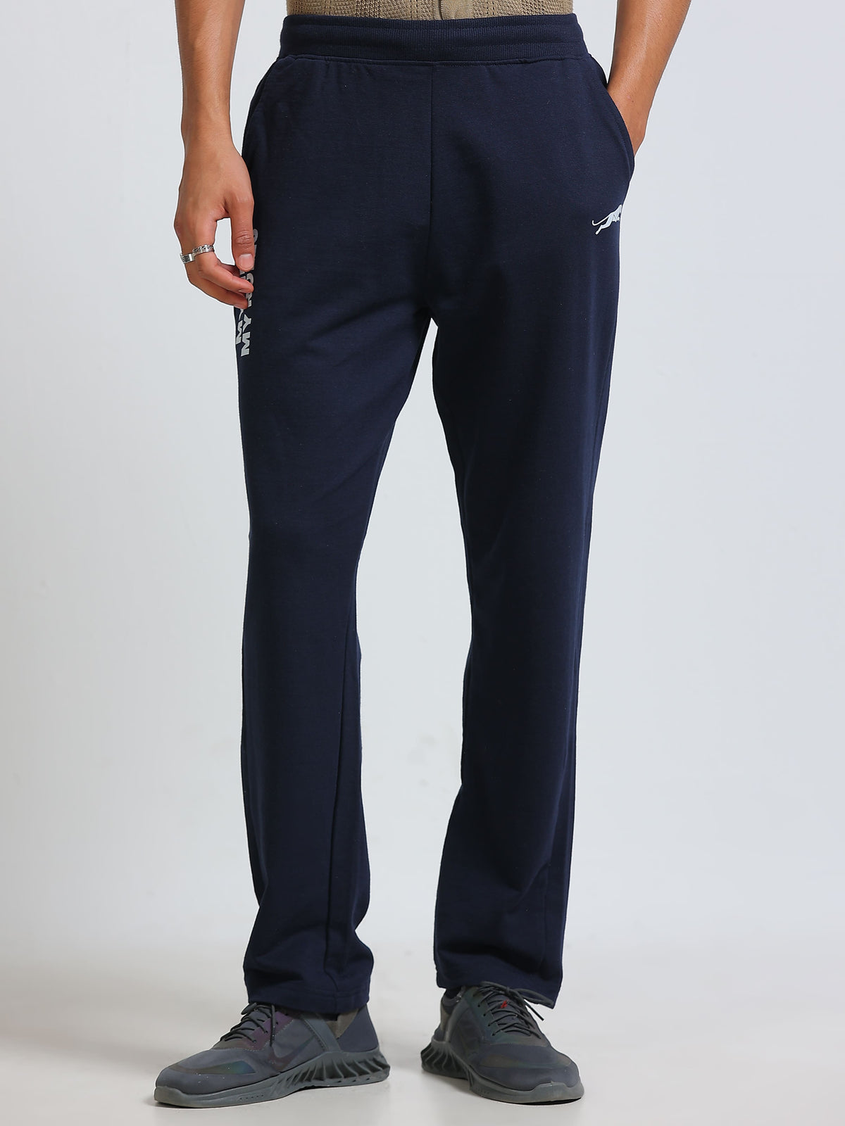 ARDEUR ZEAL IN YOU Men's Cotton Blend Track Pants - Navy