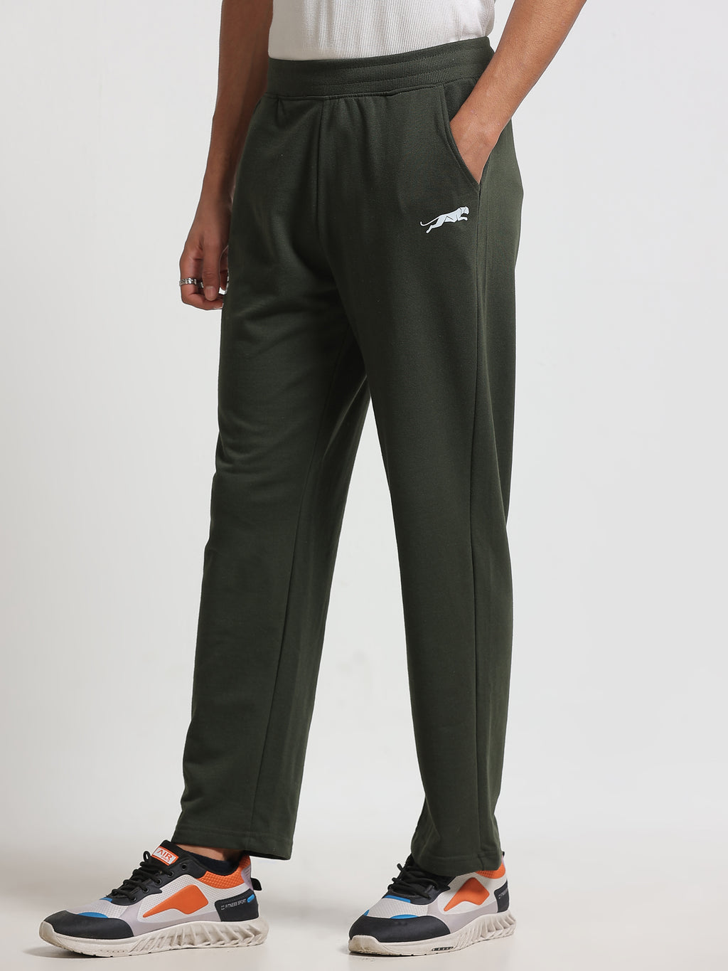 ARDEUR ZEAL IN YOU Men's Cotton Blend Track Pants - Olive