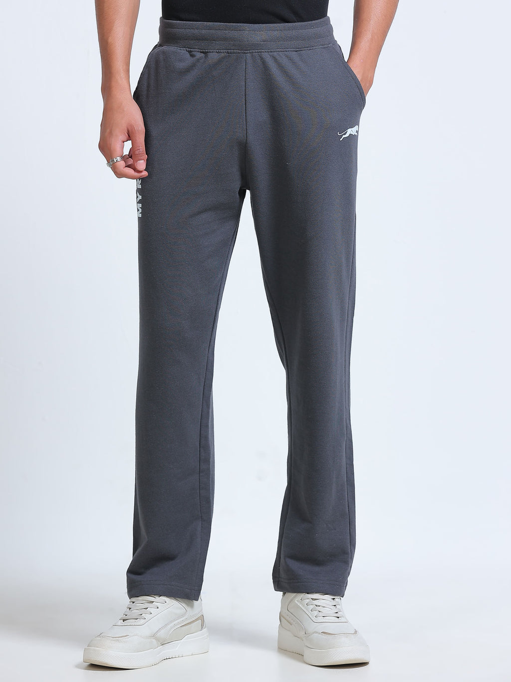 ARDEUR ZEAL IN YOU Men's Cotton Blend Track Pants - Steel Grey