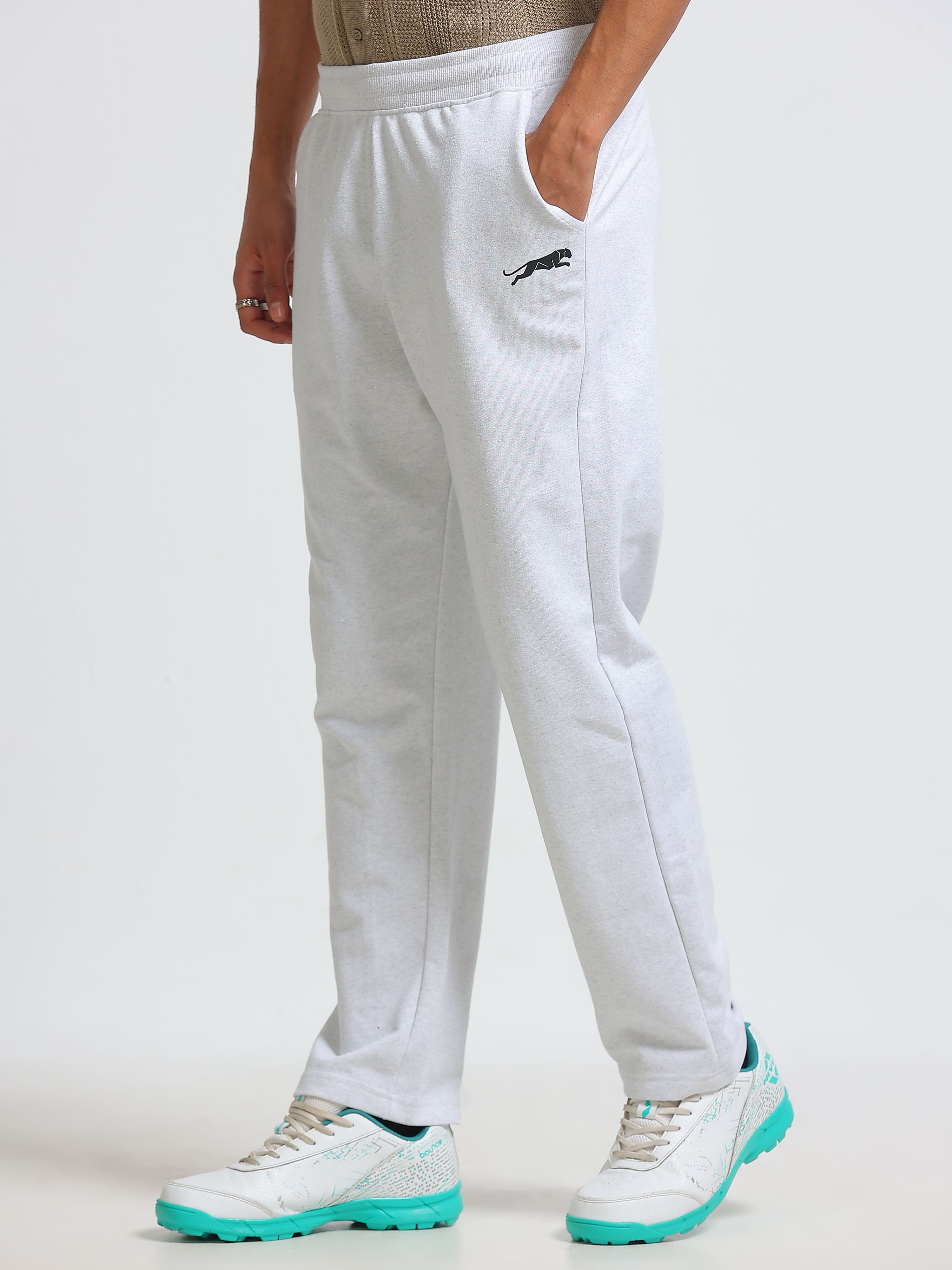 ARDEUR ZEAL IN YOU Men's Cotton Blend Track Pants - White