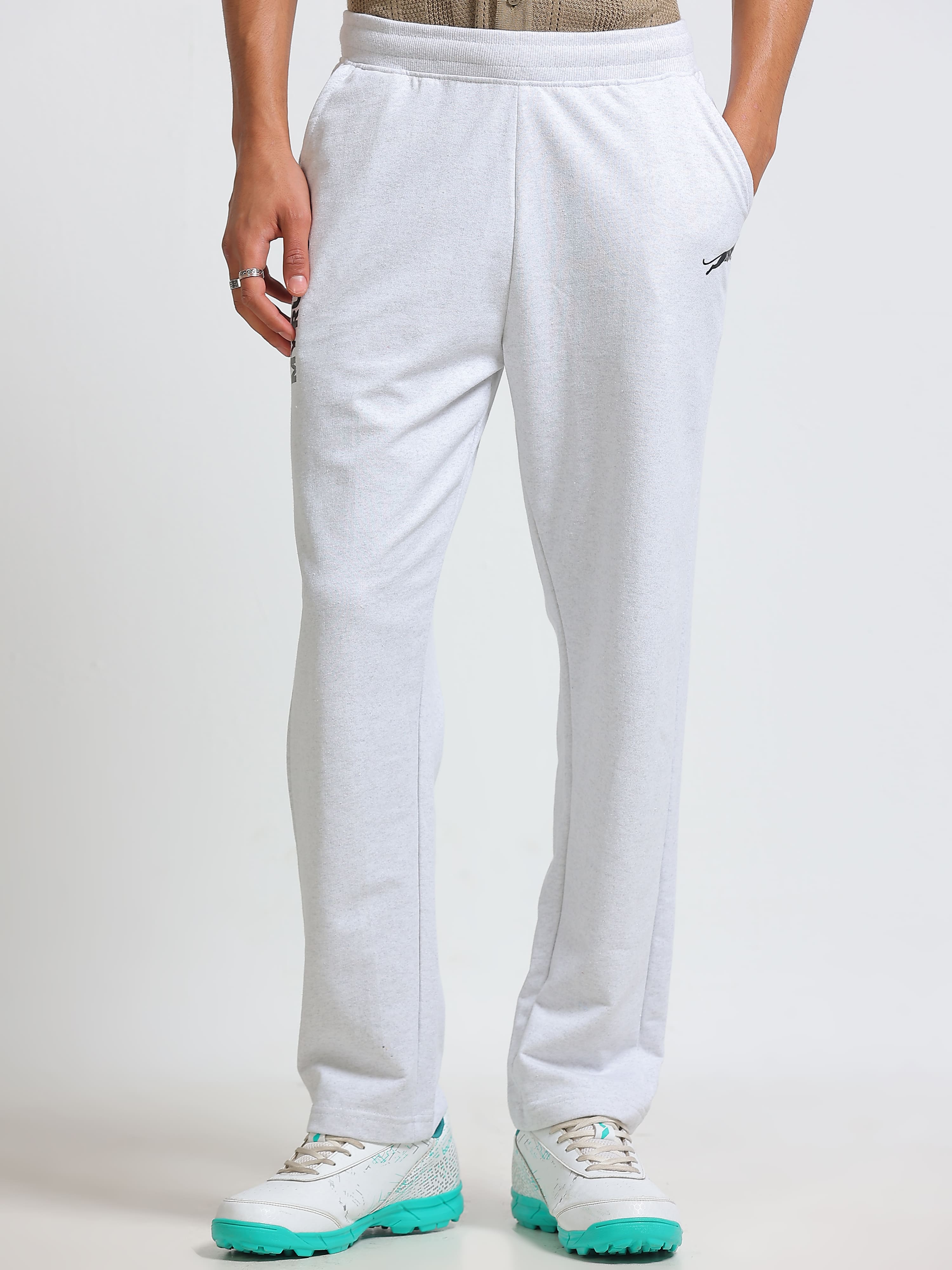 ARDEUR ZEAL IN YOU Men's Cotton Blend Track Pants - White