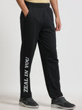 ARDEUR ZEAL IN YOU Men's Regular Fit Track Pants - Black