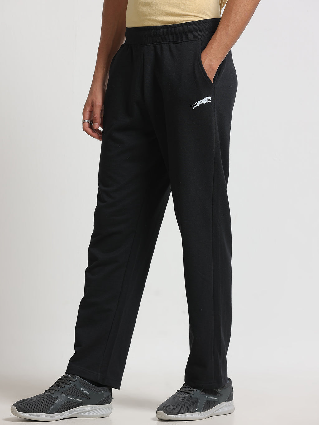 ARDEUR ZEAL IN YOU Men's Regular Fit Track Pants - Black