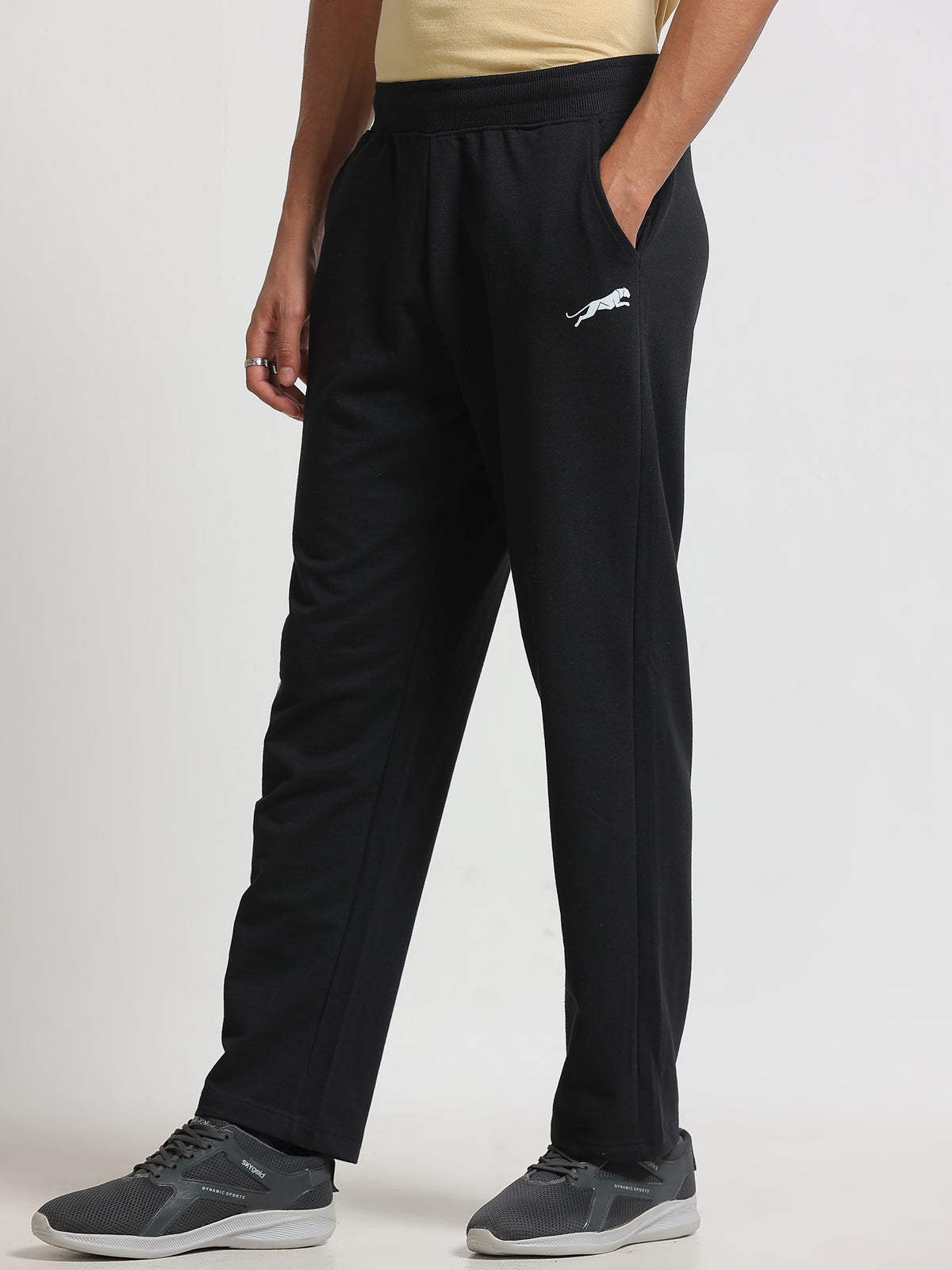 ARDEUR ZEAL IN YOU Men's Regular Fit Track Pants - Black