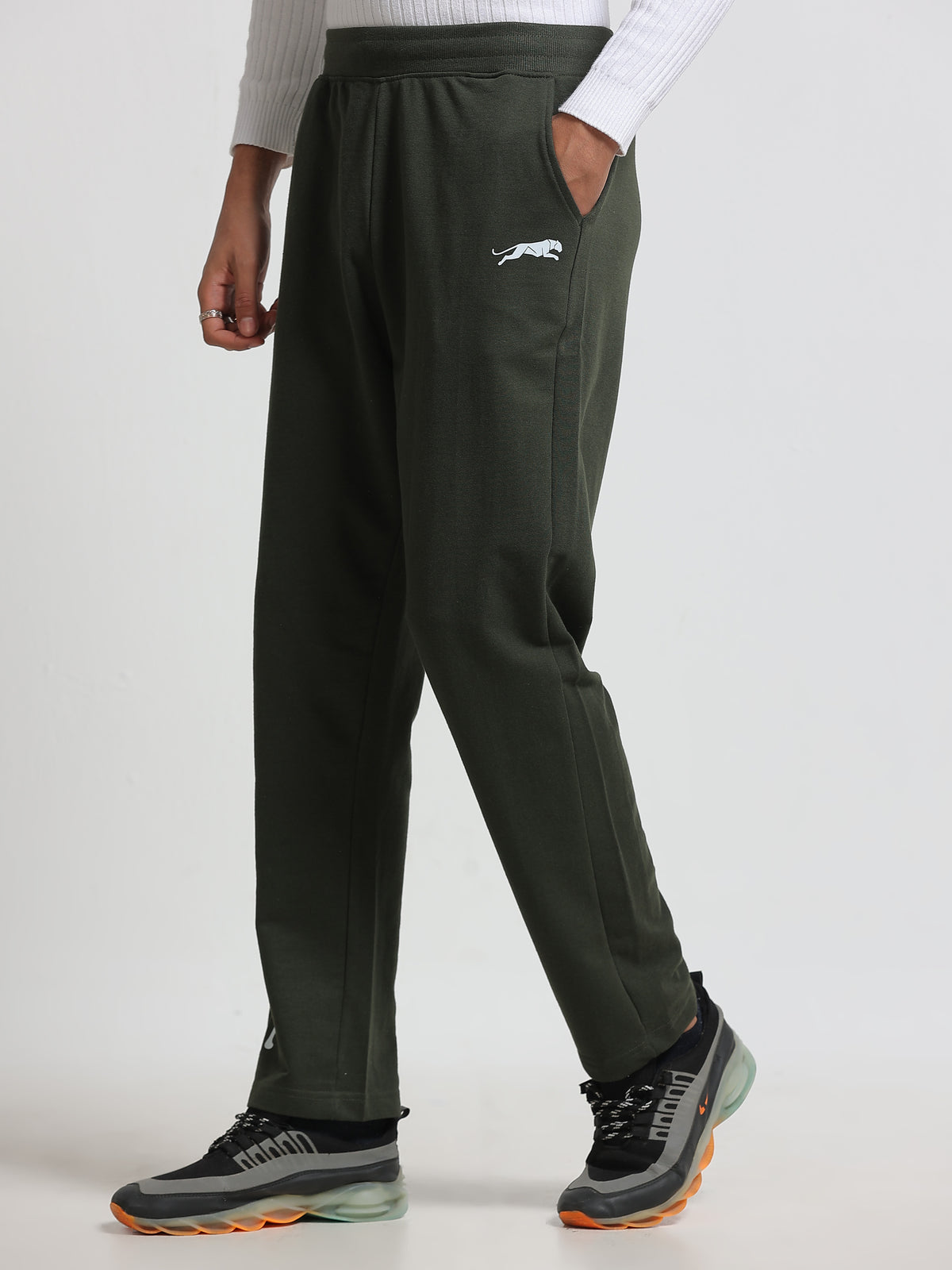 ARDEUR ZEAL IN YOU Men's Regular Fit Track Pants - Olive