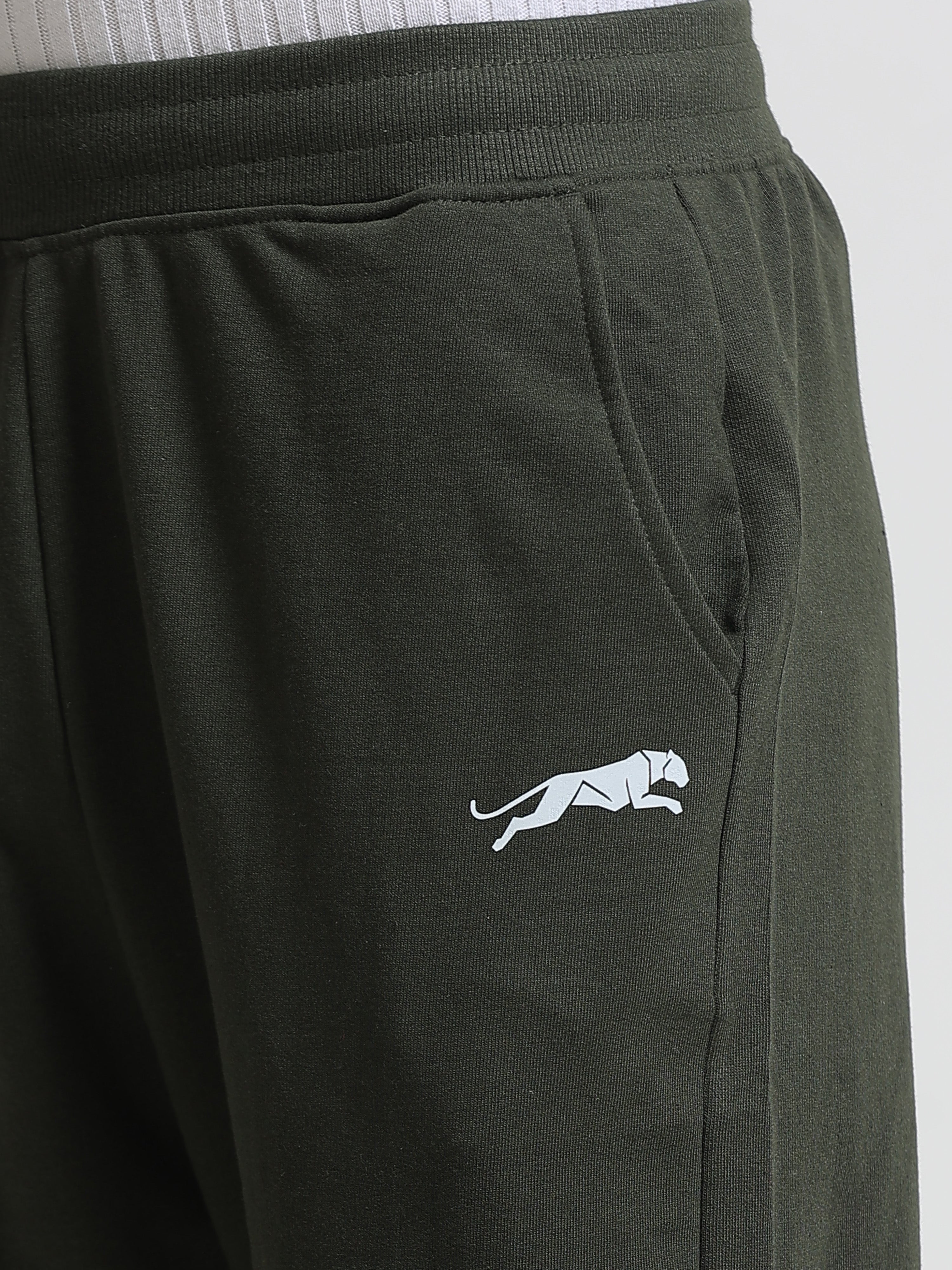 ARDEUR ZEAL IN YOU Men's Regular Fit Track Pants - Olive