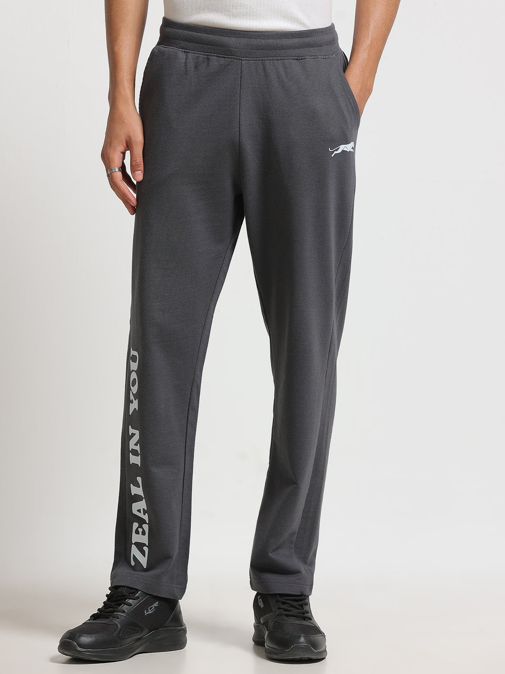 ARDEUR ZEAL IN YOU Men's Regular Fit Track Pants - Steel Grey