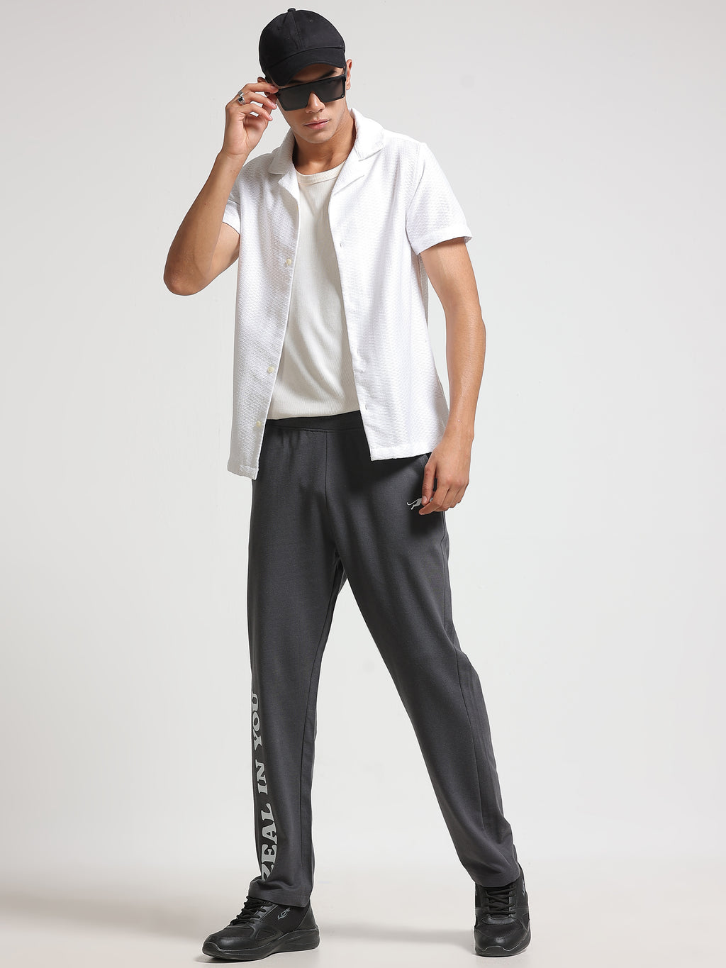 ARDEUR ZEAL IN YOU Men's Regular Fit Track Pants - Steel Grey