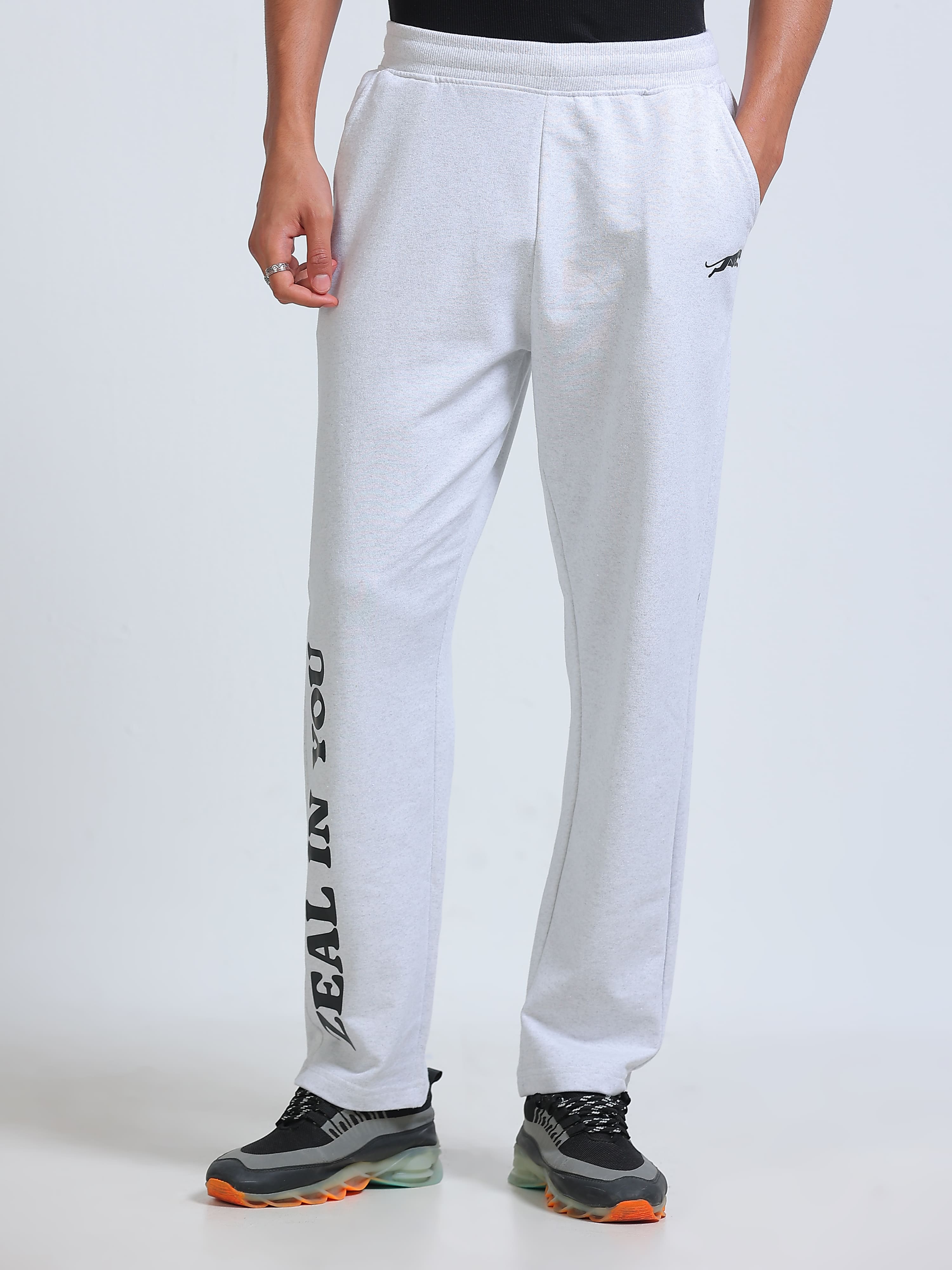 ARDEUR ZEAL IN YOU Men's Regular Fit Track Pants - White