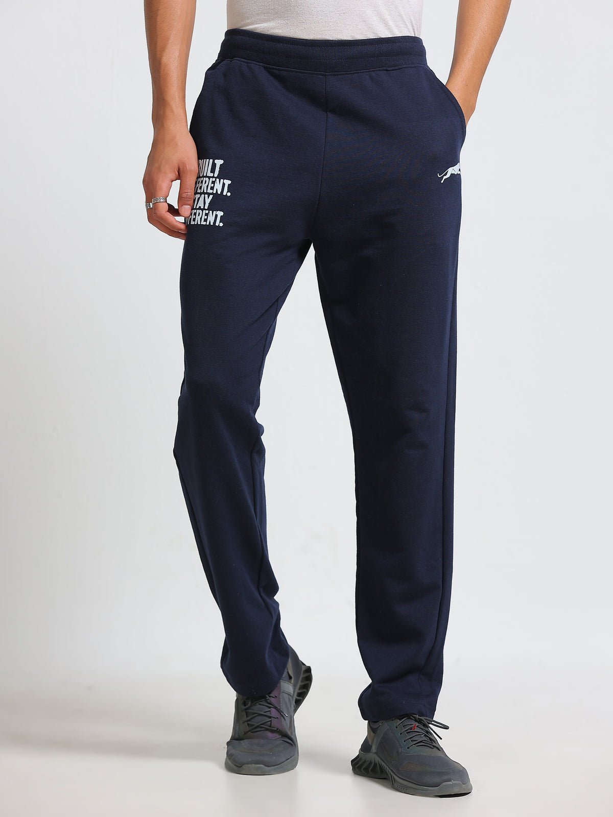 ARDEUR ZEAL IN YOU Men's Regular Fit Blend Track Pants - Navy