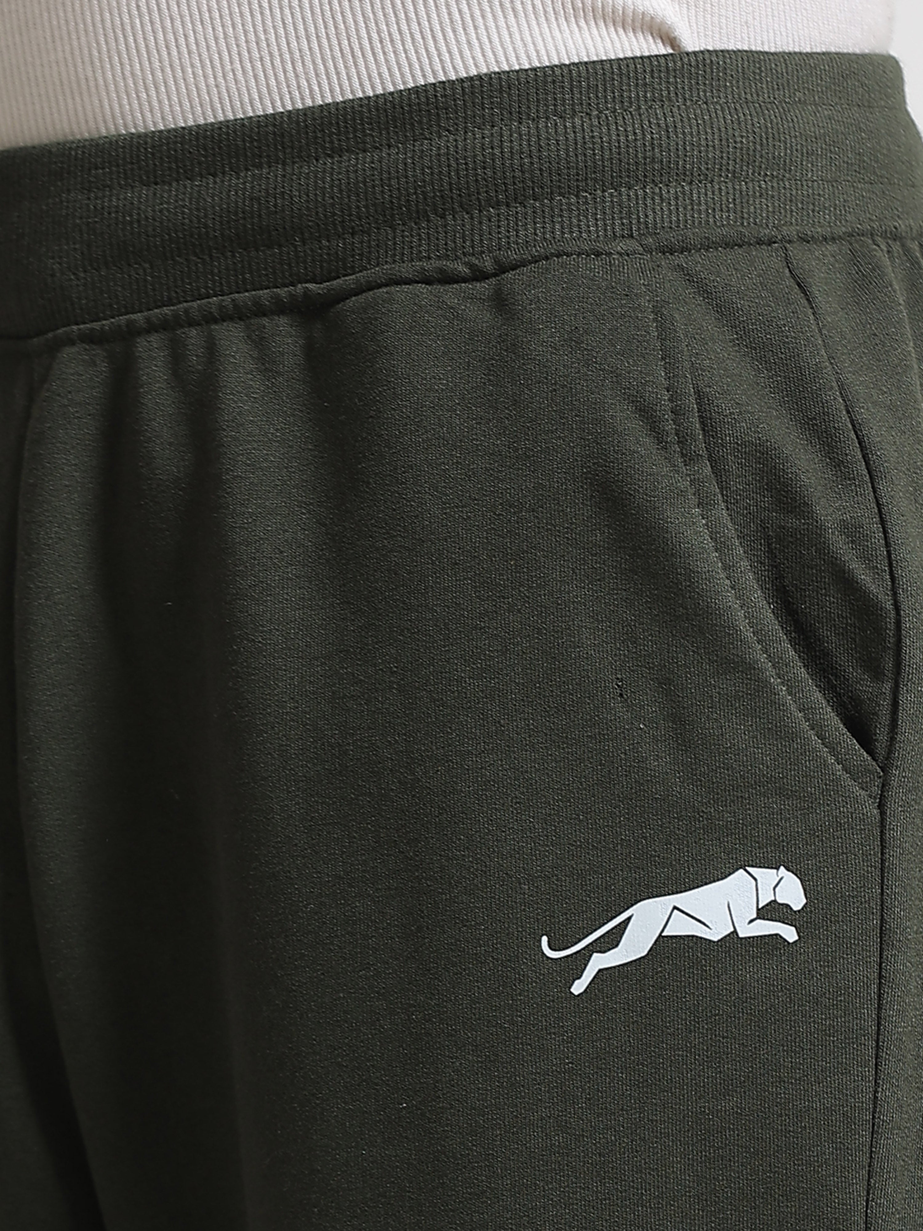 ARDEUR ZEAL IN YOU Men's Regular Fit Blend Track Pants - Olive