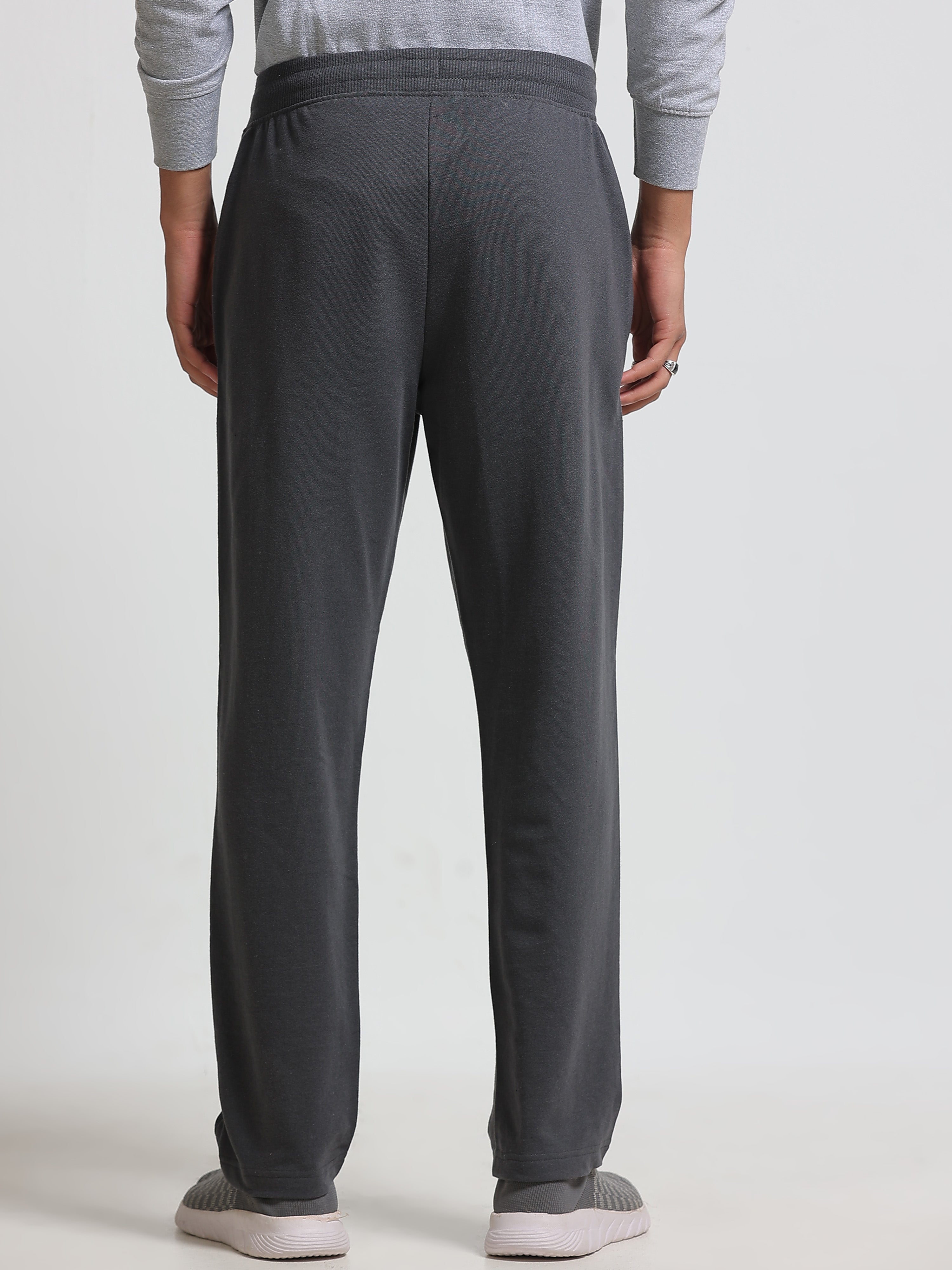ARDEUR ZEAL IN YOU Men's Regular Fit Blend Track Pants - Steel Grey
