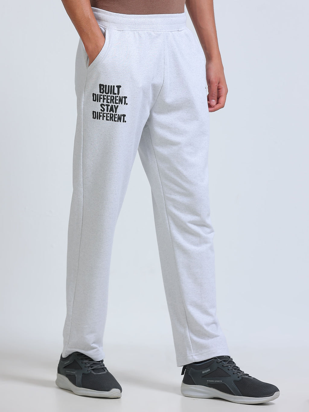 ARDEUR ZEAL IN YOU Men's Regular Fit Blend Track Pants - White