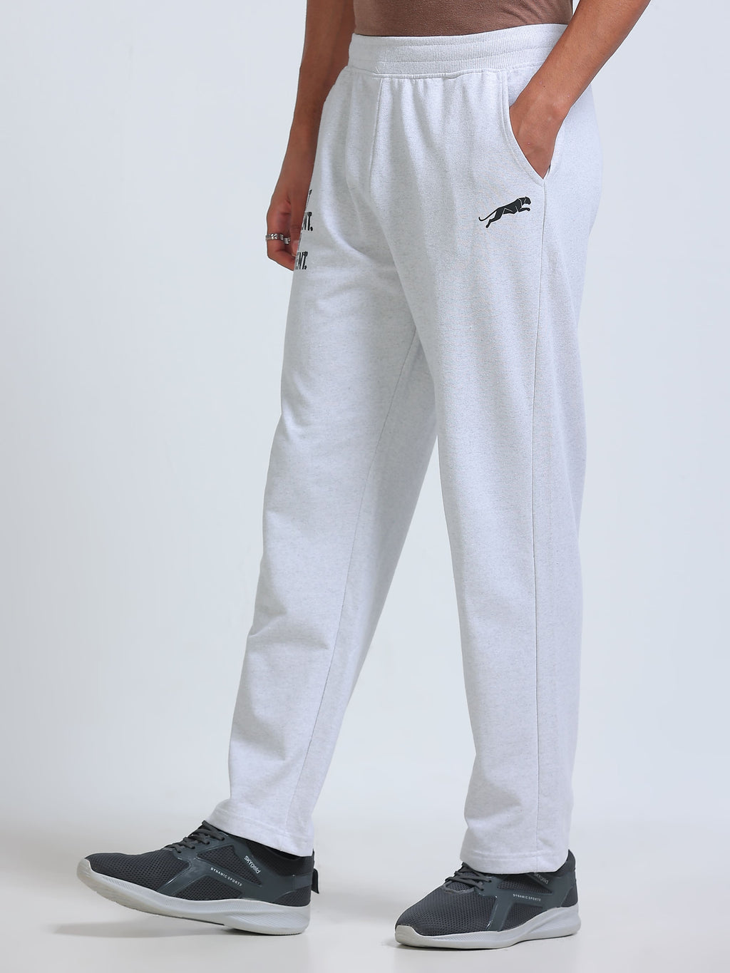 ARDEUR ZEAL IN YOU Men's Regular Fit Blend Track Pants - White