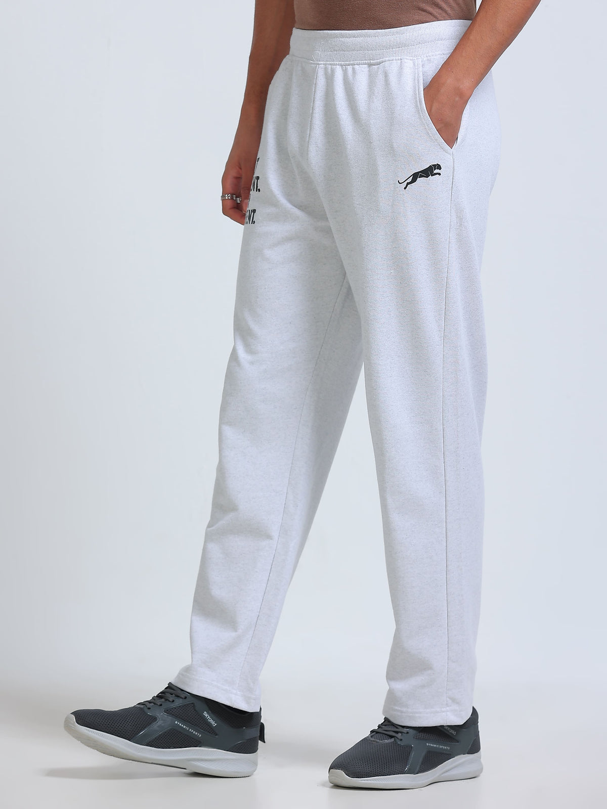 ARDEUR ZEAL IN YOU Men's Regular Fit Blend Track Pants - White