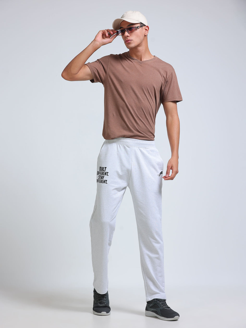 ARDEUR ZEAL IN YOU Men's Regular Fit Blend Track Pants - White
