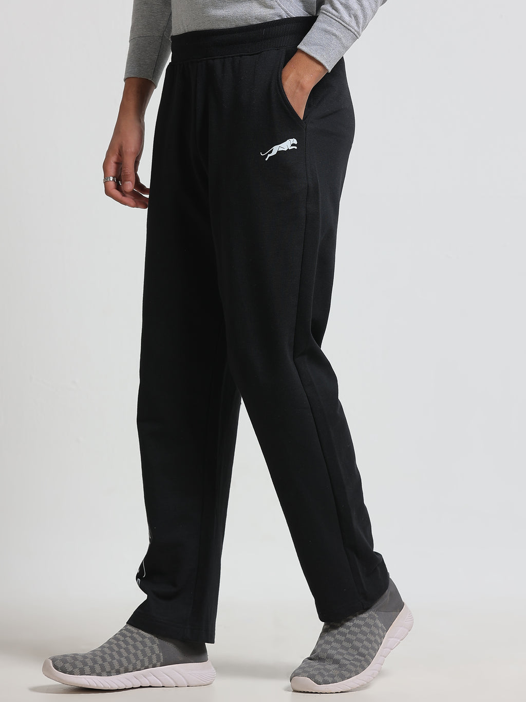 ARDEUR ZEAL IN YOU Men's Regular Fit Cotton Blend Track Pant - Black