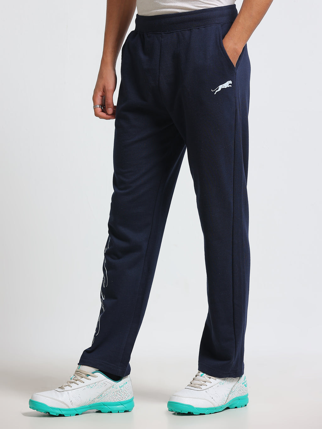 ARDEUR ZEAL IN YOU Men's Regular Fit Cotton Blend Track Pant - Navy