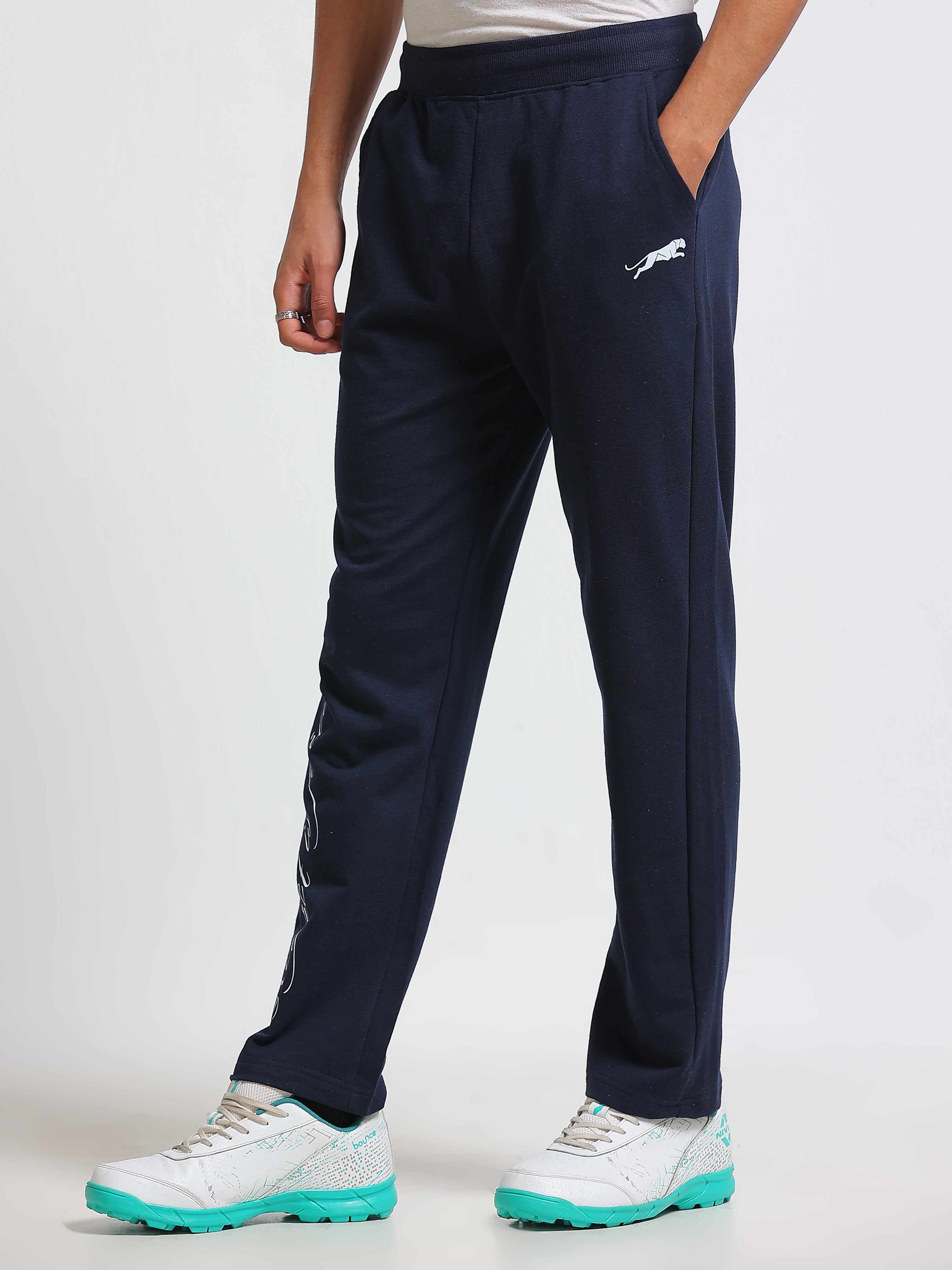 ARDEUR ZEAL IN YOU Men's Regular Fit Cotton Blend Track Pant - Navy