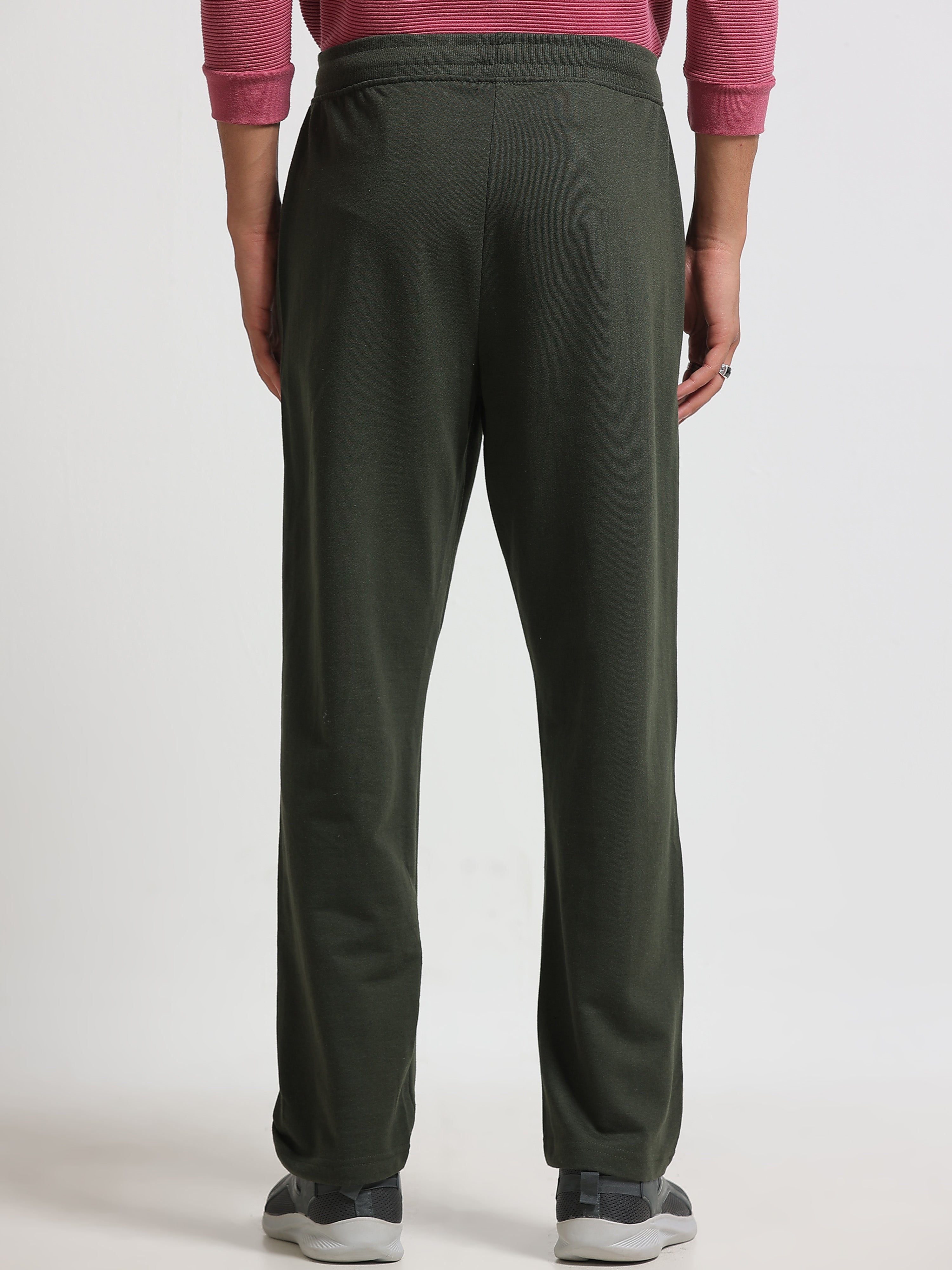 ARDEUR ZEAL IN YOU Men's Regular Fit Cotton Blend Track Pant - Olive