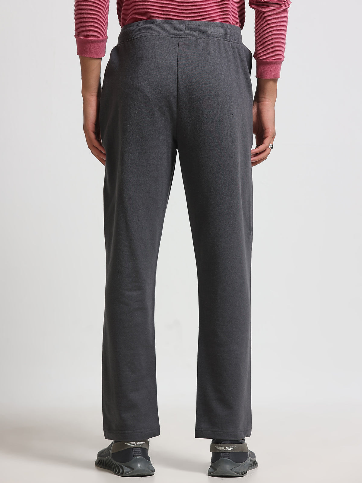 ARDEUR ZEAL IN YOU Men's Regular Fit Cotton Blend Track Pant - Steel Grey