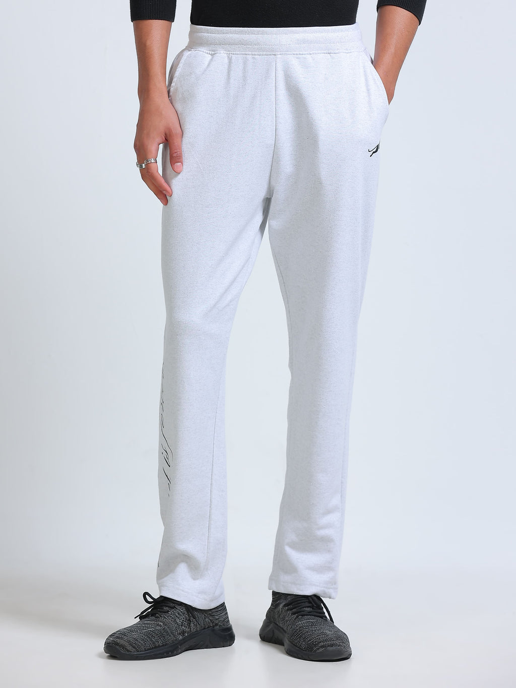 ARDEUR ZEAL IN YOU Men's Regular Fit Cotton Blend Track Pant - White