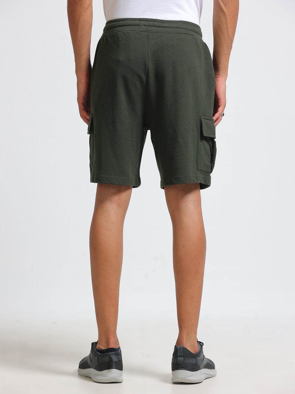 ARDEUR ZEAL IN YOU Men's Relaxed Fit Cotton Blend Cargo Shorts - Olive