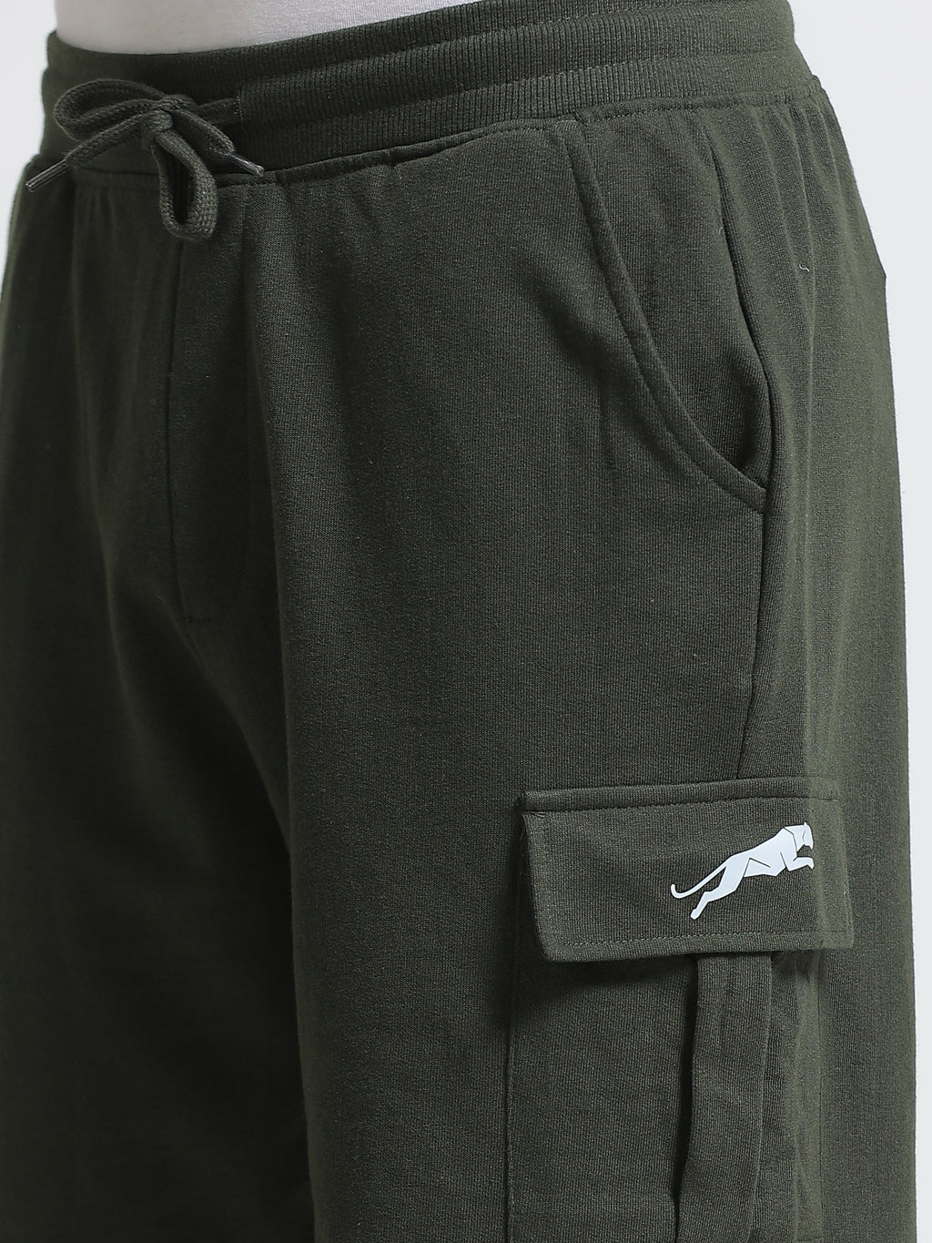 ARDEUR ZEAL IN YOU Men's Relaxed Fit Cotton Blend Cargo Shorts - Olive