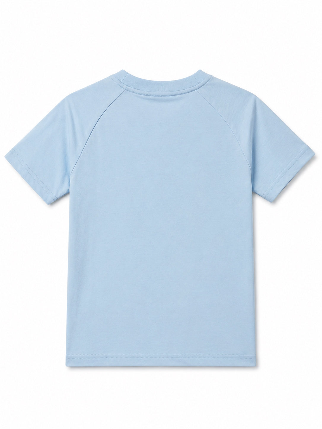 CODEZ Boys Sky Blue Relaxed Fit Match Day V Neck Graphic T-Shirt