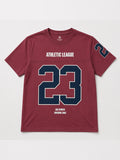 CODEZ Boys Pink Relaxed Fit Athletic League 23 Round Neck Graphic T-Shirt