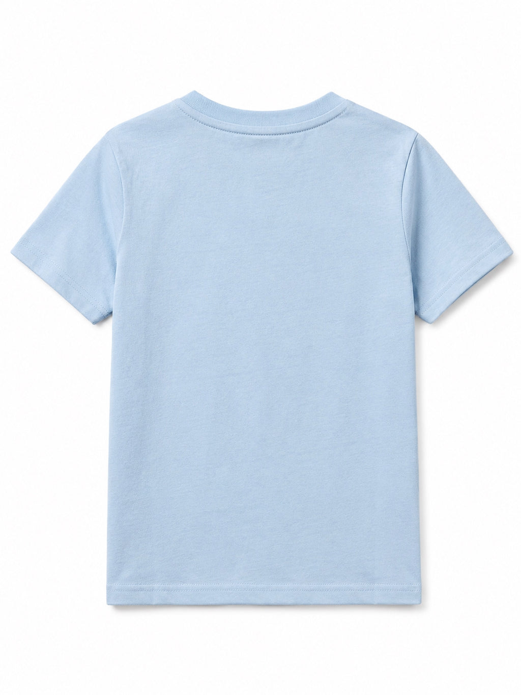 CODEZ Boys Sky Blue Relaxed Fit Racing 42 Round Neck Graphic T-Shirt