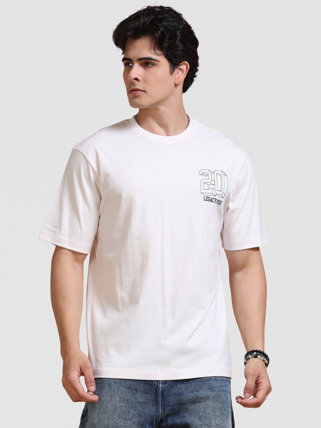 ARDEUR Men's Relaxed Fit Pure Cotton Graphic T-Shirt - Delicacy