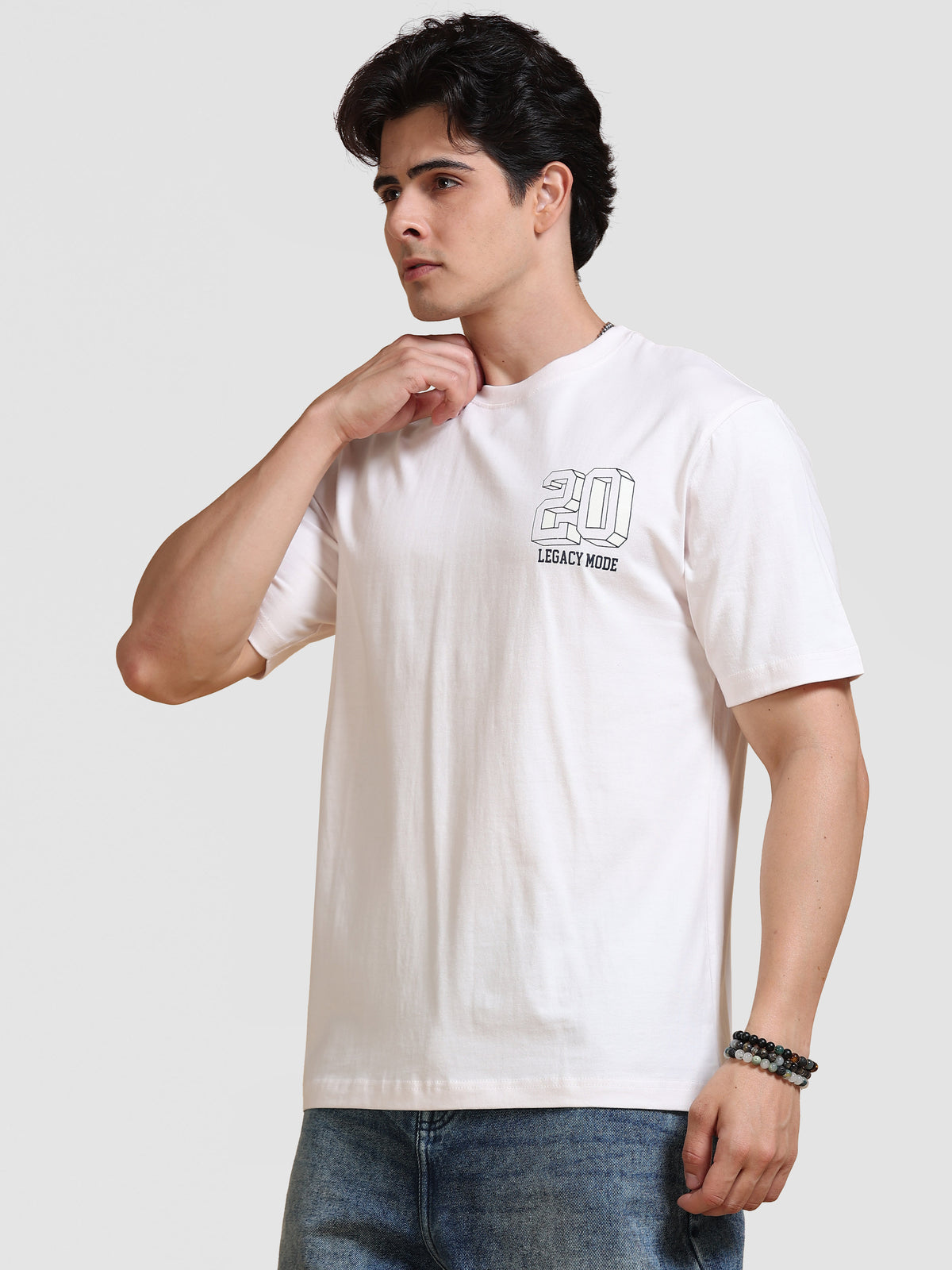 ARDEUR Men's Relaxed Fit Pure Cotton Graphic T-Shirt - Delicacy