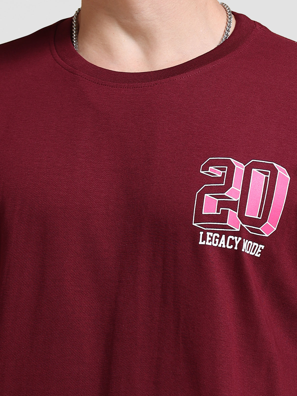 ARDEUR Men's Relaxed Fit 100% Cotton Graphic T-Shirt - Tawny Port