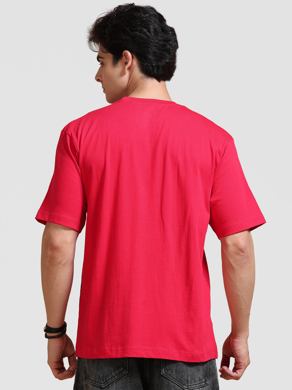 ARDEUR Men's Relaxed Fit 100% Cotton Graphic T-Shirt - Red