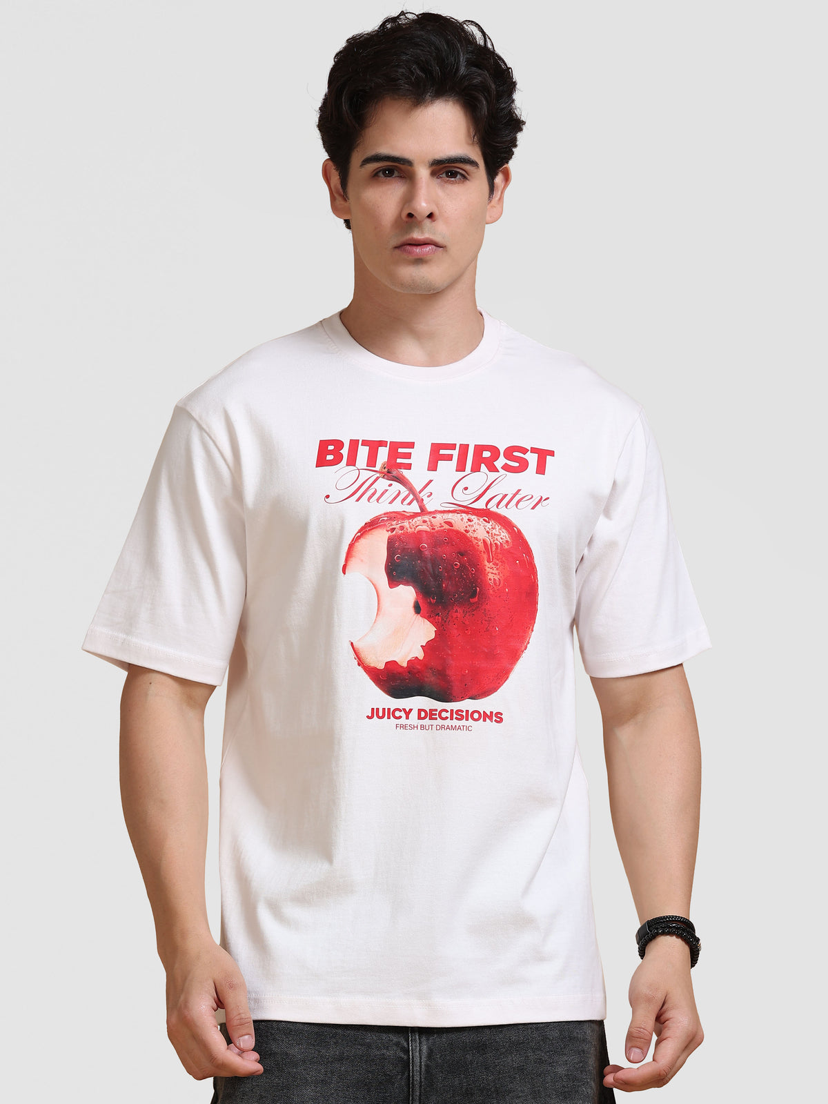 ARDEUR Men's Relaxed Fit 100% Cotton Graphic Printed T-Shirt - Delicacy