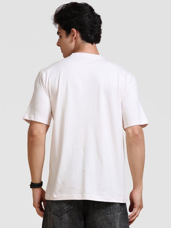 ARDEUR Men's Relaxed Fit 100% Cotton Graphic Printed T-Shirt - Delicacy