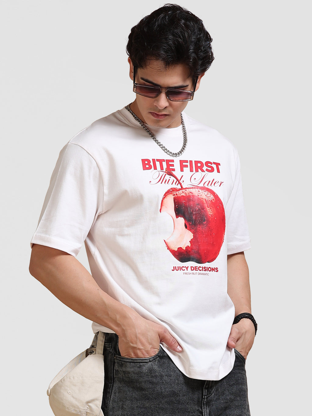 ARDEUR Men's Relaxed Fit 100% Cotton Graphic Printed T-Shirt - Delicacy