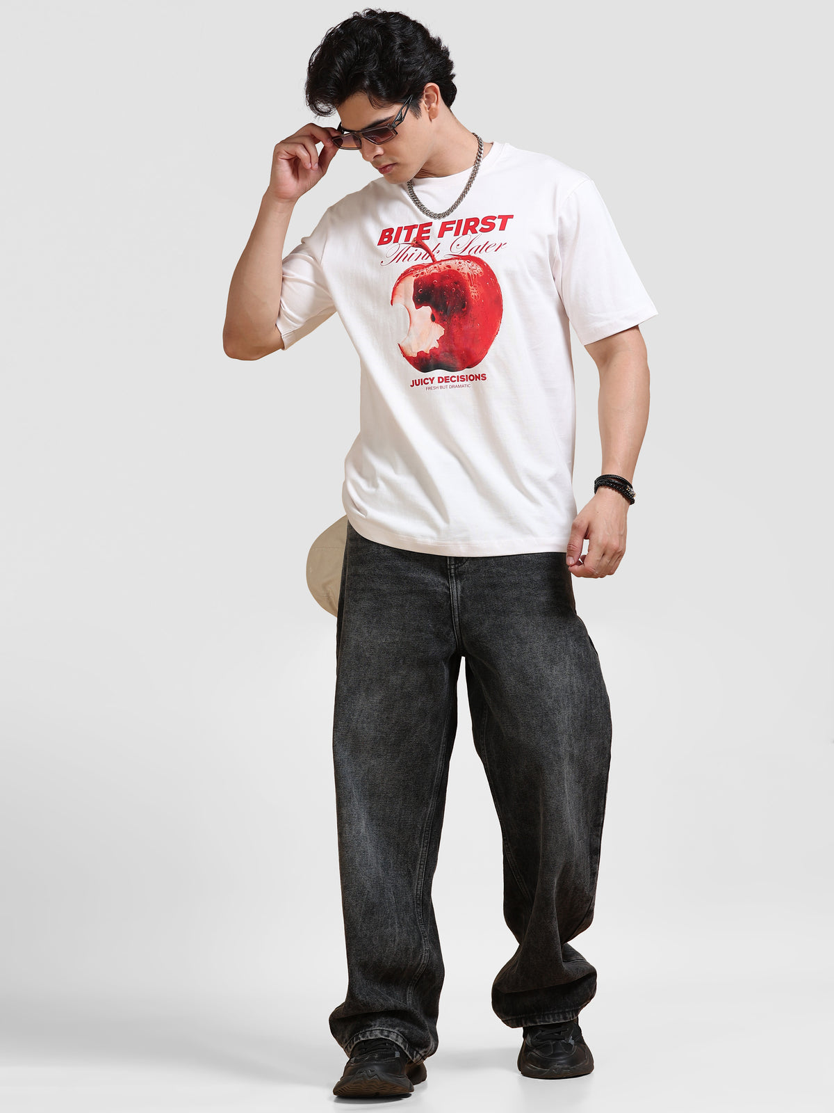 ARDEUR Men's Relaxed Fit 100% Cotton Graphic Printed T-Shirt - Delicacy