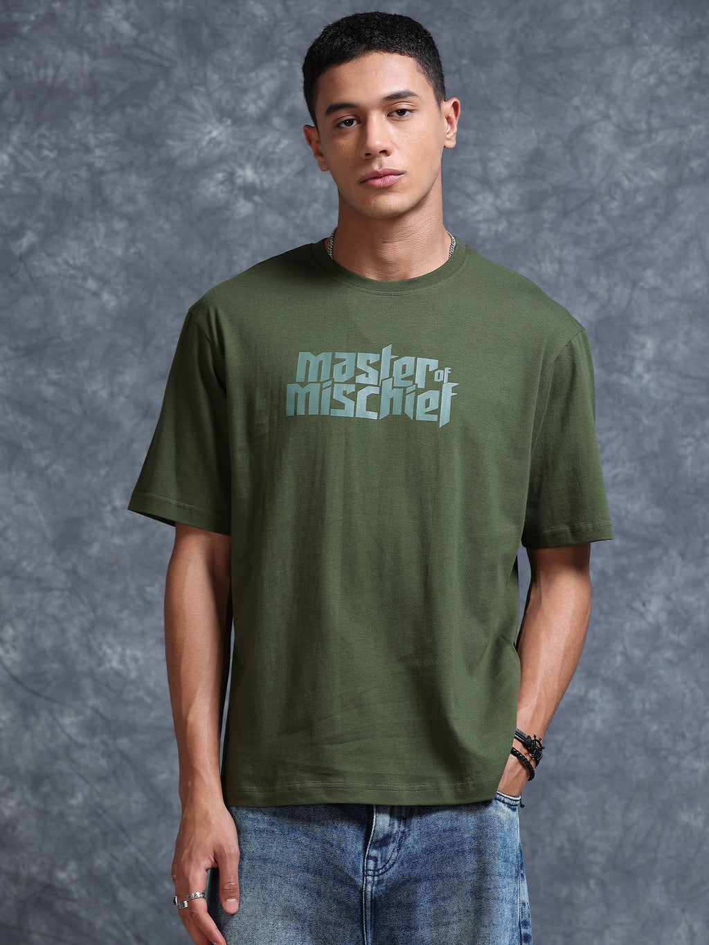 ARDEUR STREETZ Men's Relaxed Fit 100% Cotton Graphic T-Shirt - Rifle Green