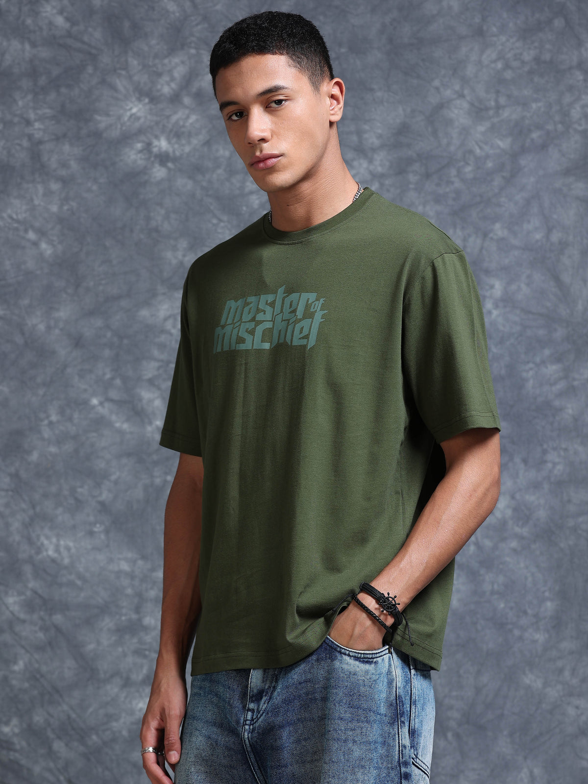 ARDEUR STREETZ Men's Relaxed Fit 100% Cotton Graphic T-Shirt - Rifle Green