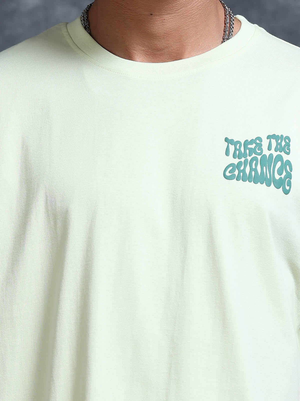 ARDEUR STREETZ Men's Relaxed Fit 100% Cotton Graphic T-Shirt - White Jade