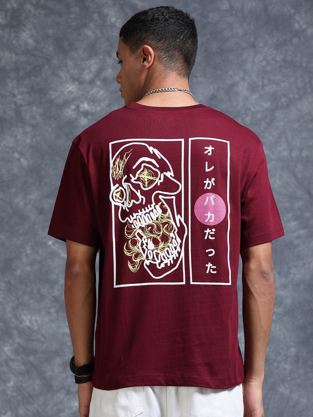 ARDEUR STREETZ Men's Relaxed Fit 100% Cotton Graphic T-Shirt - Tawny Port